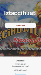 Mobile Screenshot of iztaccihuatlphiladelphia.com